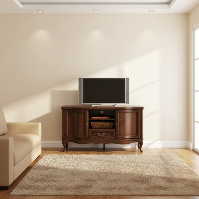 TV Ständer RTV Lowboard Wohnwand Sideboard Holz Modern Design