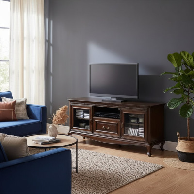 Wohnzimmer TV Staender Modern Fernseher Ständer Massivholz Schrank Möbel