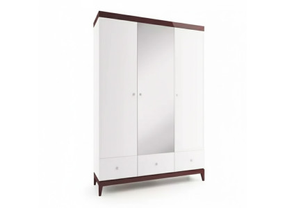 Designer Hochglanz Kleiderschrank Schränke Schlafzimmer Möbel Holz Luxus Weiß