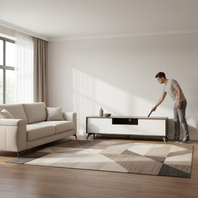 TV-Ständer Lowboard Wohnwand Modern Design Sideboard Holz