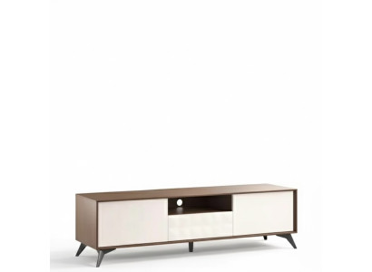 TV-Ständer Lowboard Wohnwand Modern Design Sideboard Holz