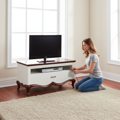 TV Ständer RTV Lowboard Sideboard Holz Modern Wohnzimmer Möbel