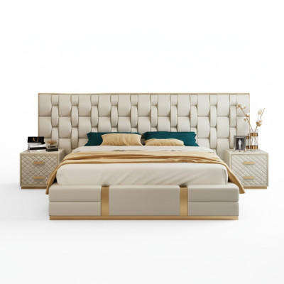 Luxus Schlafzimmer Set Komplettes Zimmer Möbel Bett Nachttisch Einrichtung