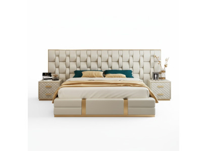 Luxus Schlafzimmer Set Komplettes Zimmer Möbel Bett Nachttisch Einrichtung