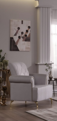 Sessel Polsterstuhl Lounge Armlehnen Polstersessel Wohnzimmer Lounge