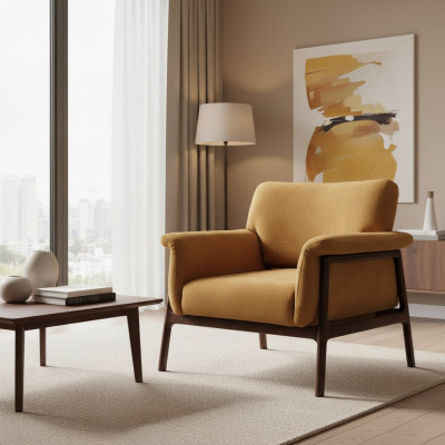 Sessel Für Wohnzımmer Luxus  Moderne Design  Hoz mit Textil Lounge Club