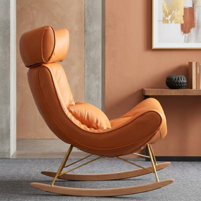Design Sofa Sessel Couch Polster Luxus Kunstleder 1 Sitzer Neu Orange