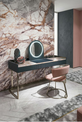 Schlafzimmer Möbel Schminktisch Designer Schminktstuhl Luxus Holzmöbel