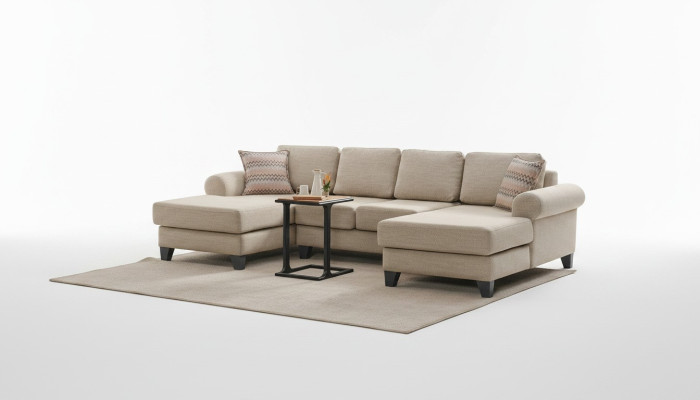 Wohnlandschaft Ecksofa U-Form Couch Sitz Polster Sofa Luxus Möbel Sofas modern