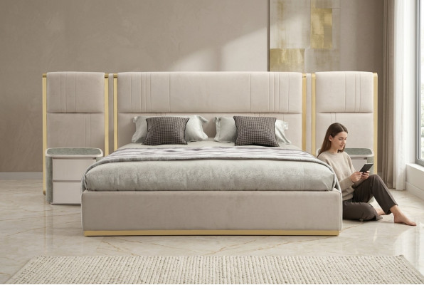 Luxus Design Betten Schlafzimmer Bett Palast Hotel Doppelbett Neu
