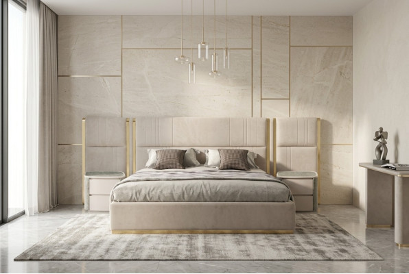 Luxus Design Betten Schlafzimmer Bett Palast Hotel Doppelbett Neu