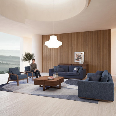 Wohnzimmer Modern Stoffsofa Zweisitzer Sofa Couch Luxus Design Einrichtung