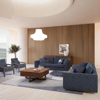 Wohnzimmer Modern Stoffsofa Zweisitzer Sofa Couch Luxus Design Einrichtung