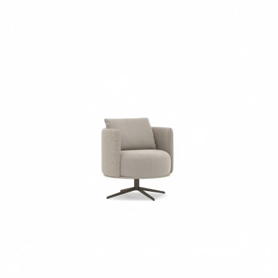 Grau Sessel Wohnzimmer Polstermöbel Luxus Textil Polstersessel Einrichtung