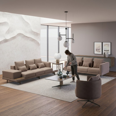 Sofagarnitur Couch Polster Design Sofas Set Dreisitzer Neu Polstersessel