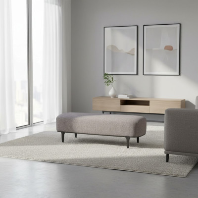 Designer Grau Sitzbank Bank Neu Einrichtung Modern Sitzmöbel Schlafzimmer