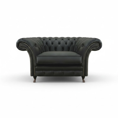 Modern Chesterfield Sessel Wohnzimmer Polstermöbel Textil Polsteritz
