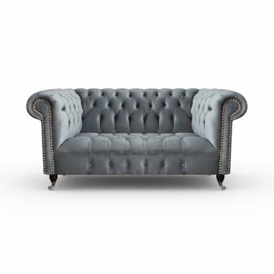Sofa Zweisitzer Luxus Möbel Wohnzimmer Couch Einrichtung Chesterfield Sitz