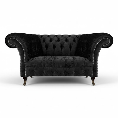 Chesterfield Sofa Zweisitzer Couch Wohnzimmer Stoff Polstersitz Polstermöbel
