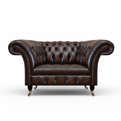 Luxus Neu Sitz Wohnzimmer Braun Sessel Einrichtung Polstermöbel Chesterfield