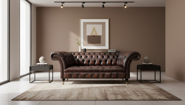 Chesterfield Dreisitzer Sofa Couch Polstermöbel Einrichtung Wohnzimmer Neu