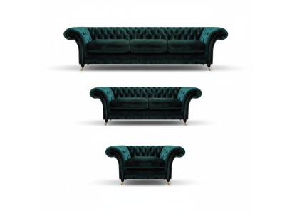 Wohnzimmer Luxus Einrichtung Komplett Sofas Couchen Chesterfield Polster 3+2+1