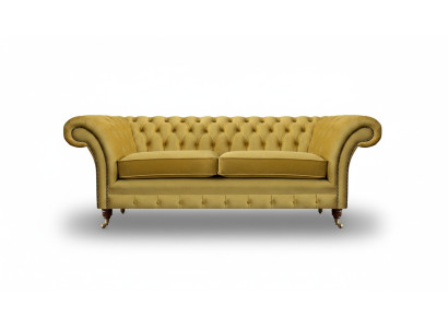 Luxus Sofa Zweisitzer Textil Couch Wohnzimmer Chesterfield Polstermöbel