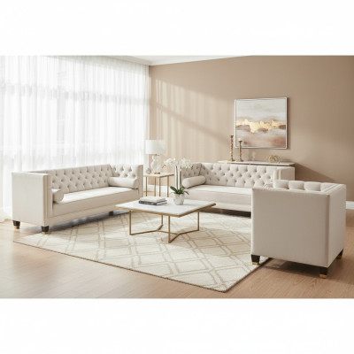 Polster Wohnzimmer Garnitur Designer Sofagarnitur Luxus Textil Sessel Neu