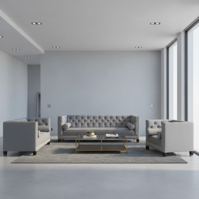 Sofagarnitur Designer Sofas Couch Wohnzimmer Luxus 4+2+1 Couchgarnitur