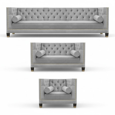 Sofagarnitur Designer Sofas Couch Wohnzimmer Luxus 4+2+1 Couchgarnitur