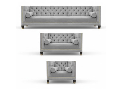 Sofagarnitur Designer Sofas Couch Wohnzimmer Luxus 4+2+1 Couchgarnitur