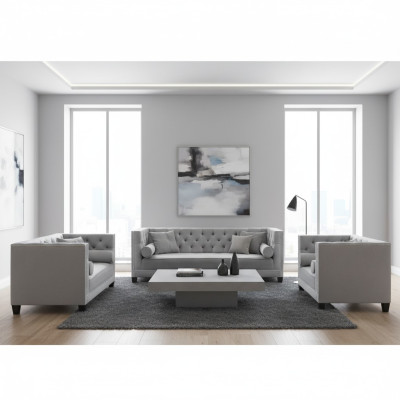 Wohnzimmer Garnitur Luxus Textil Sofagarnitur 3tlg Modern Designer 4+2+1