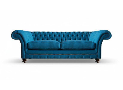 Wohnzimmer Textil Sofa Zweisitzer Couch Einrichtung Sitz Möbel Chesterfield