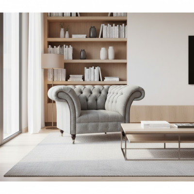 Wohnzimmer Sessel Chesterfield Modern Design Möbel Polster Sitz Einrichtung