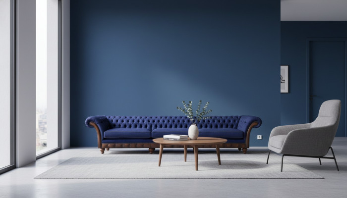 Chesterfield Luxuriöses Dreisitzer Sofa Moderne Couch Stoffsofas Möbel