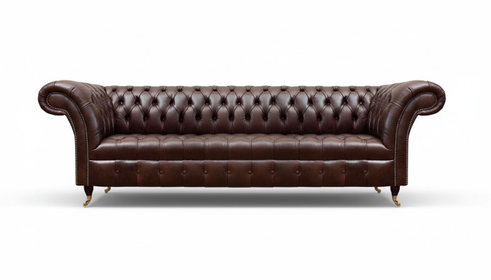 Modernes Kunstleder Sofa Designer Wohnzimmer Viersitzer Polstercouch