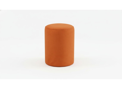  Orangefarbener Sitzhocker neuer hochwertiger Hocker Textil Spanplatte