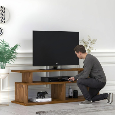 Wohnzimmer Robuster RTV Tisch Fernsehtisch Holz Sideboard Luxus Möbel