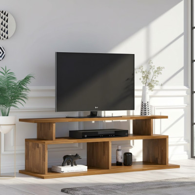 Wohnzimmer Robuster RTV Tisch Fernsehtisch Holz Sideboard Luxus Möbel