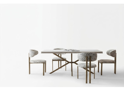 Esstisch Esszimmer Garnitur Tisch 4x Stuhl Tische Esstische 5tlg. Set Polster