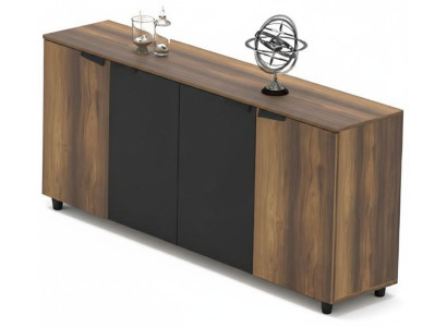 Büroschrank Aktenschrank Sideboard Kommode Arbeitszimmer Braun Schwarz
