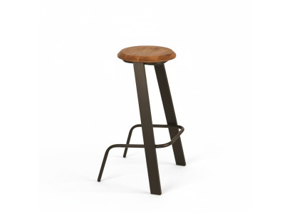 Barhocker Barstuhl Tresenhocker Bistrohocker Holz Gestell aus Stabilem