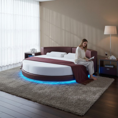 Μοντέρνος καναπές με LED φωτισμό σε σχήμα Bordeaux