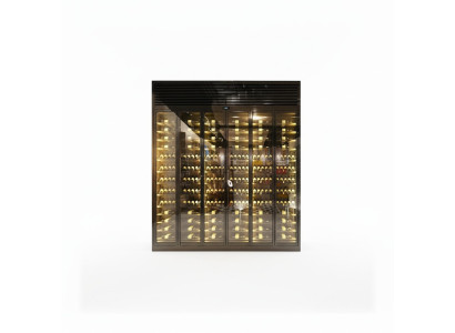 Weinkühlschrank Weinlagerregal Design-Weinschrank Weinhalter Flaschenregal