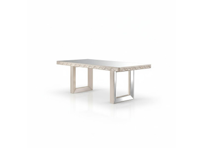 Eleganter weißer Esstisch aus Holz im modernen Design