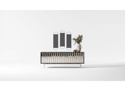 Elegantes schwarzes Esszimmer Set aus Holz mit Tisch, Stühlen