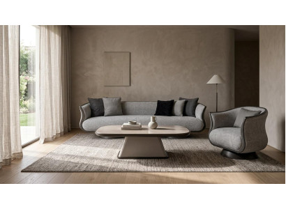 Wohnzimmer Set 3-sitzer Couchtisch Modern Komfortabel Robust Stabil