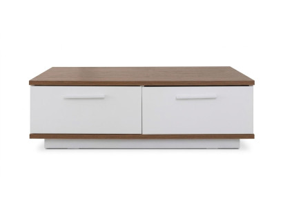 Weißer moderner Couchtisch Sofatisch rechteckiger Holztisch