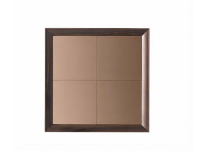 Wandspiegel Quadratisch Modern Braun Edel Luxus Design Deko