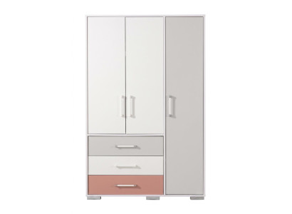Weißer Kleiderschrank Holzschrank Jugendschrank Schlafzimmer Jugendzimmer